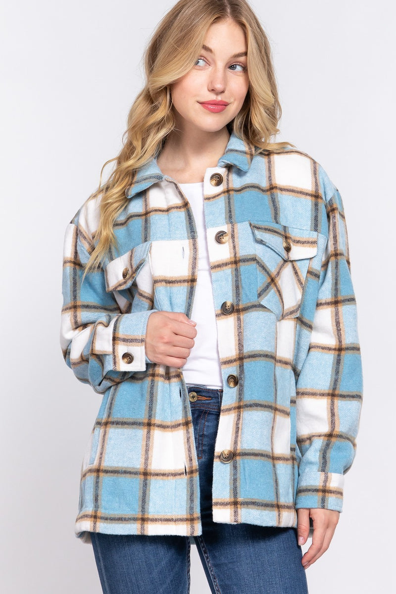 Noah Plaid Sherpa Jacket